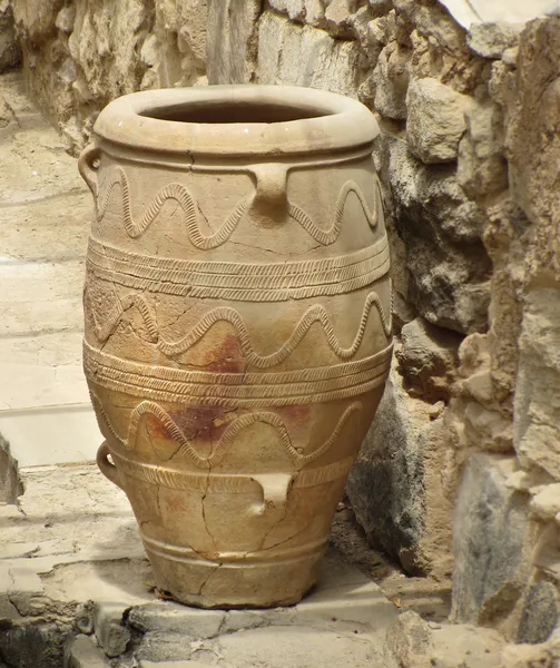 Gamla minoiska amphora vas — Stockfoto