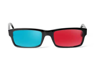 3D glasses front clipart