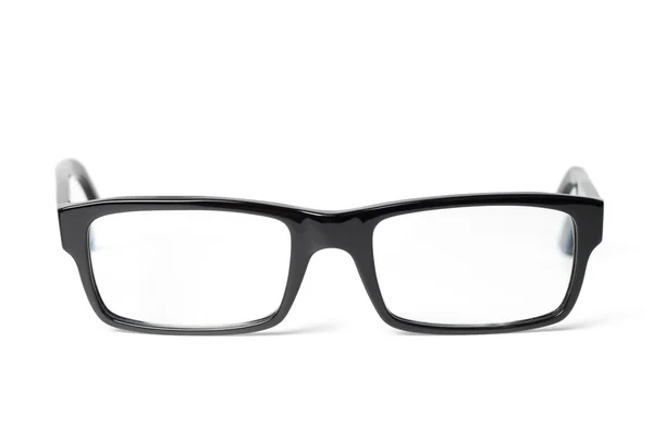 Classic black eye glasses front — Stock Photo, Image