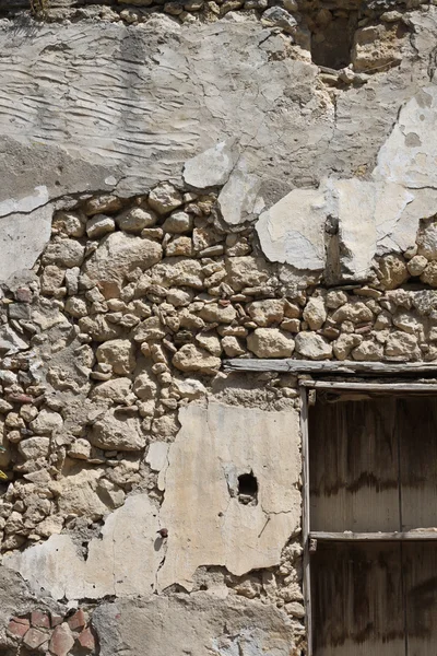 Antiguo muro de piedra ruinas de construcción — Foto de Stock