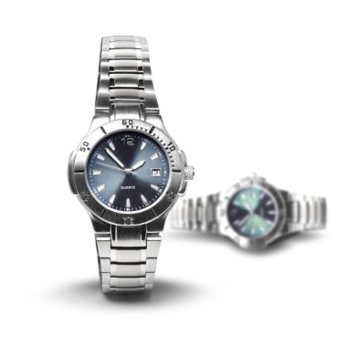 Men's wrist watches time concept clipart