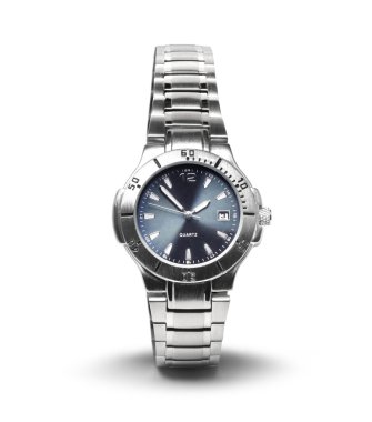 Men's wrist watch isolated clipart