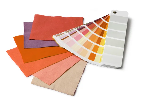 Próbki kolorów i tkanin — Zdjęcie stockowe
