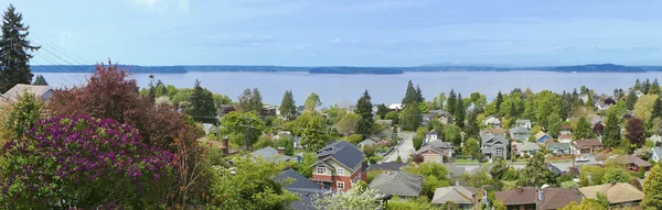 Vue sur le quartier de Seattle Ouest. WA . — Photo