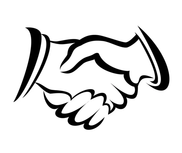 Handshake symbol — Stock Vector