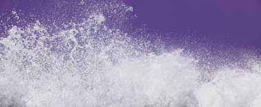 White Splash on Purple clipart