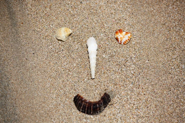 Sea shell leende — Stockfoto