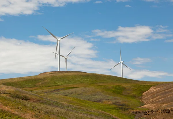 Três moinhos de vento — Fotografia de Stock
