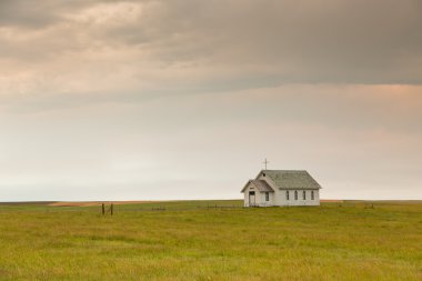 Little Church on the Prairie clipart