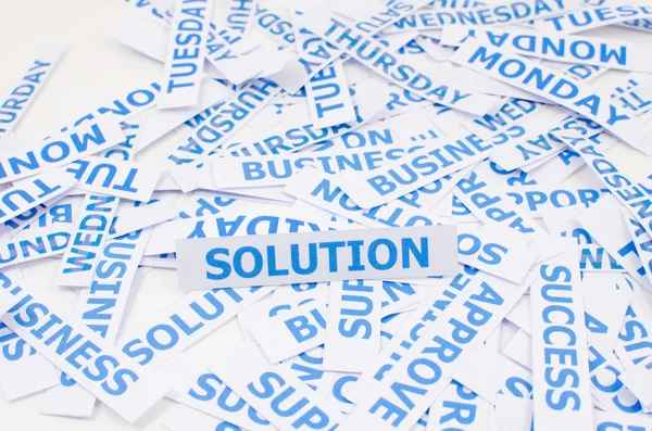 Solution word texture background. — Stock Photo, Image