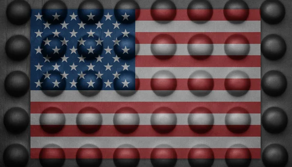 Винтажный флаг с текстурой пузыря — стоковое фото