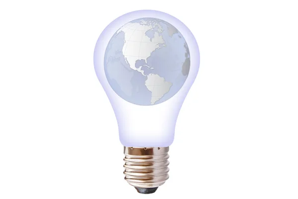 Light bulb globe isolated. — Stock Photo, Image
