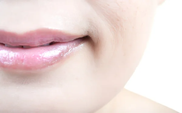 Close up Asian lady mouth. — Stock Photo, Image