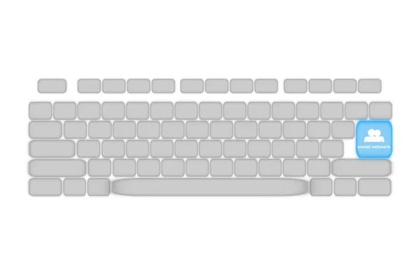 Szablon klawiatury komputera — Zdjęcie stockowe