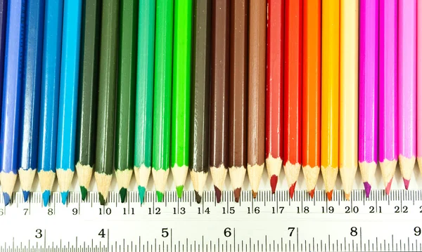 Bunte Bleistift Textur Hintergrund — Stockfoto
