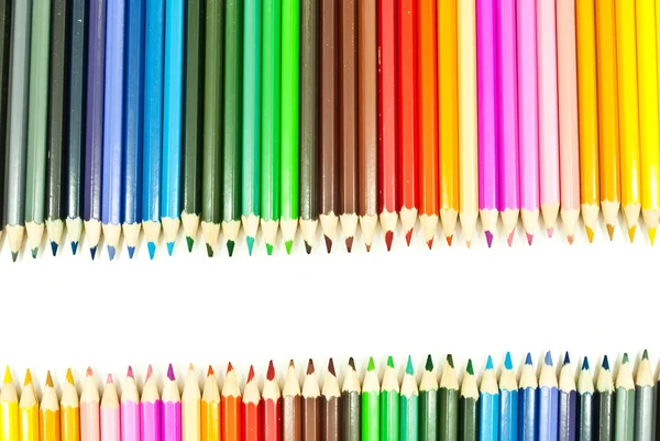 Bunte Bleistift Textur Hintergrund — Stockfoto