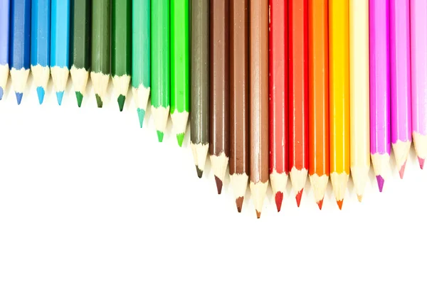 Färgglad penna textur bakgrund — Stockfoto