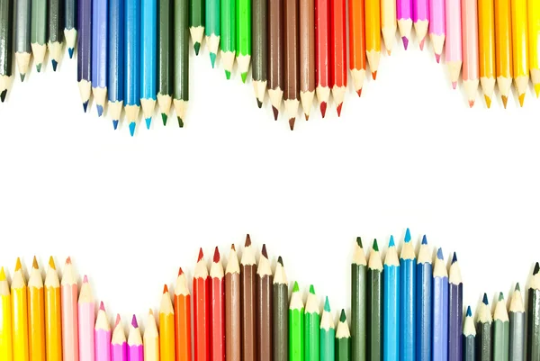 Färgglad penna textur bakgrund — Stockfoto