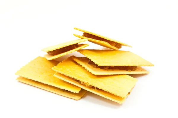 Cracker isolieren auf der weißen — Stockfoto