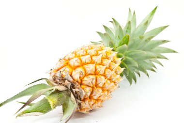 üzerinde beyaz izole ananas.