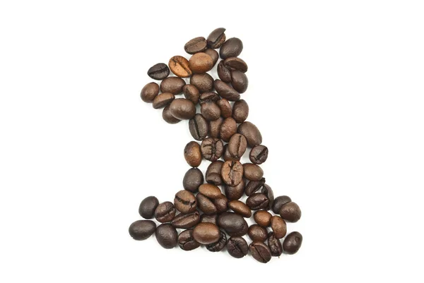 Chicchi di caffè fresco texture sfondo — Foto Stock
