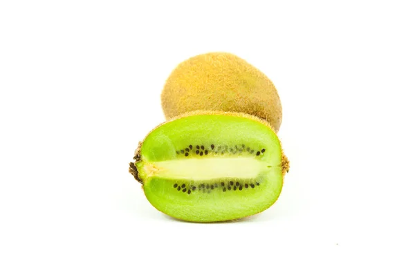 Kiwi aislado de frutas saludables en el blanco . — Foto de Stock