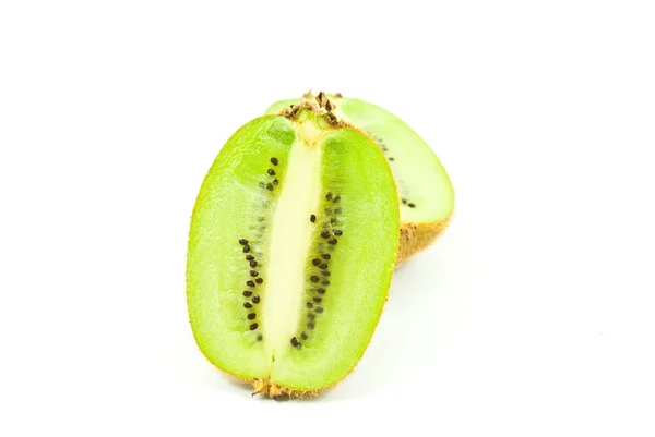 Kiwi aislado de frutas saludables en el blanco . — Foto de Stock