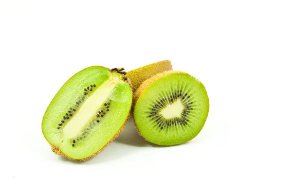 Buah kiwi isolasi yang sehat pada putih . — Stok Foto