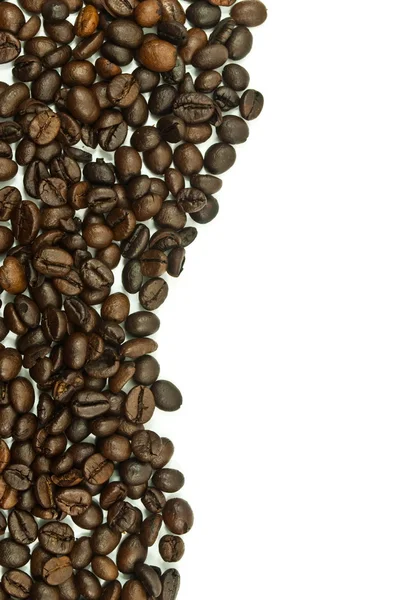 Chicchi di caffè fresco texture sfondo . — Foto Stock