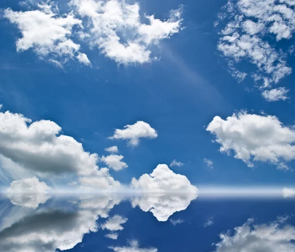 Words in clouds — Stock Photo, Image
