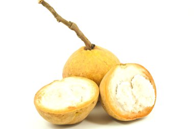 Santol Tropical fruit isolated on the white. clipart