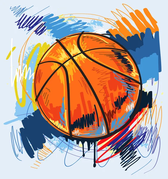 Basketball vectoriel — Image vectorielle