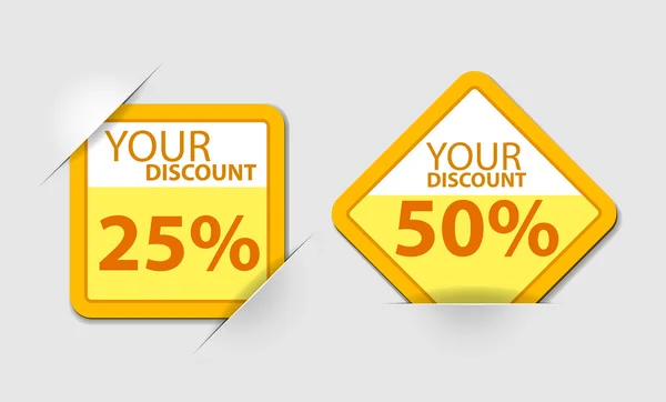 Orange discount — Stock Vector