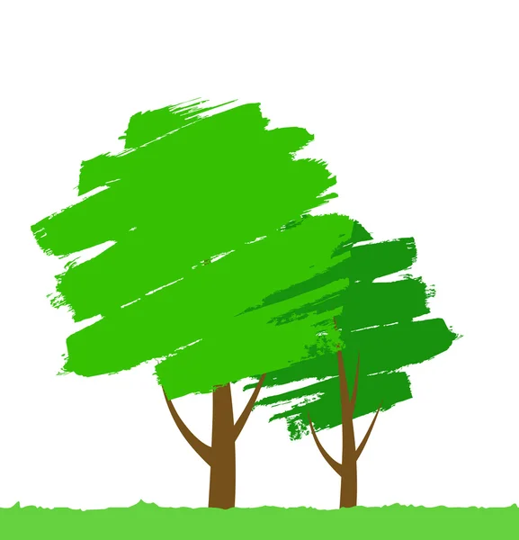 Paint tree — Stock Vector