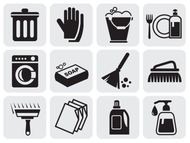 cleaning icons clipart