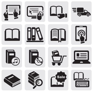 Books icons clipart