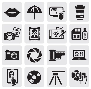 Photo icons clipart