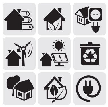 Vector houses clipart