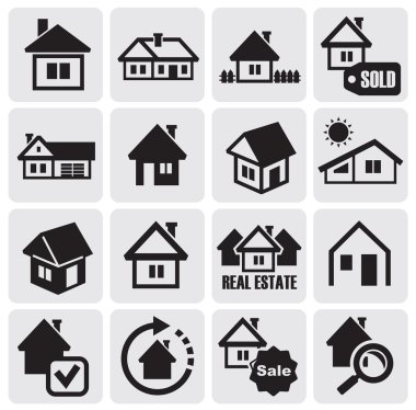 Real estate set clipart