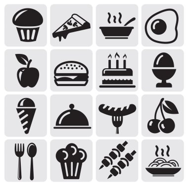 Food icons clipart