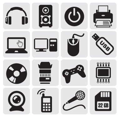 Electrical Icons set clipart
