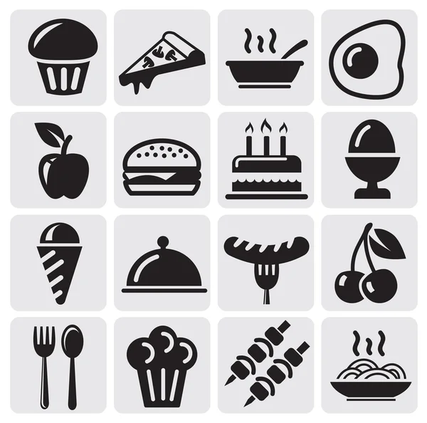 Продовольственные иконы — стоковый вектор