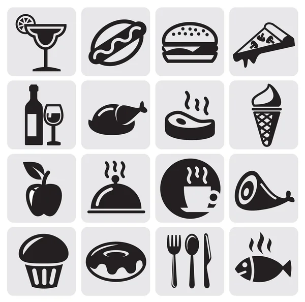 食物饮料图标 — 图库矢量图片