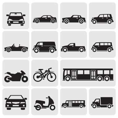 transportation set clipart