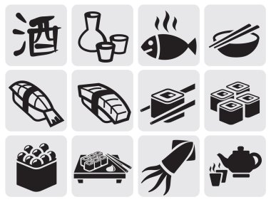 Set of sushi clipart