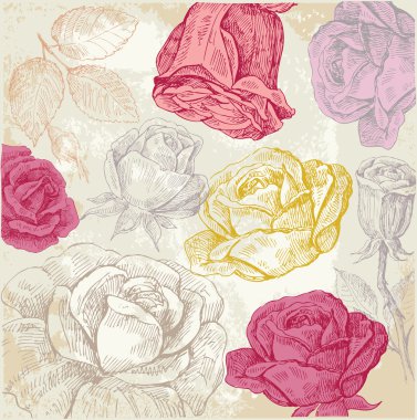 Flowers seamless pattern clipart