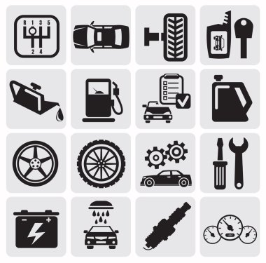 Auto Car icons clipart