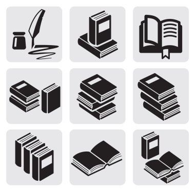 Books set clipart