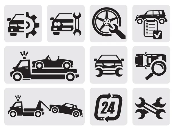 Car repair icons — Stock Vector