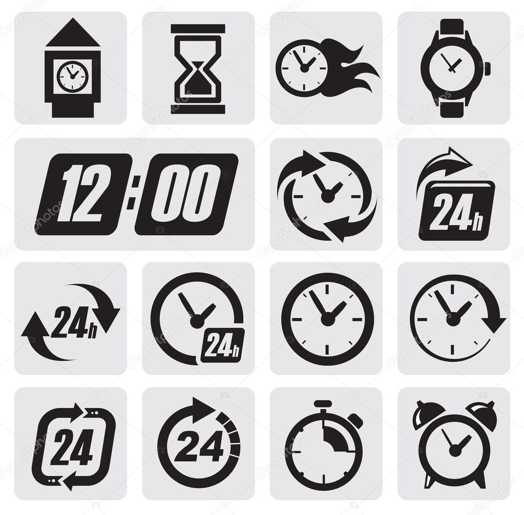 Clocks icons